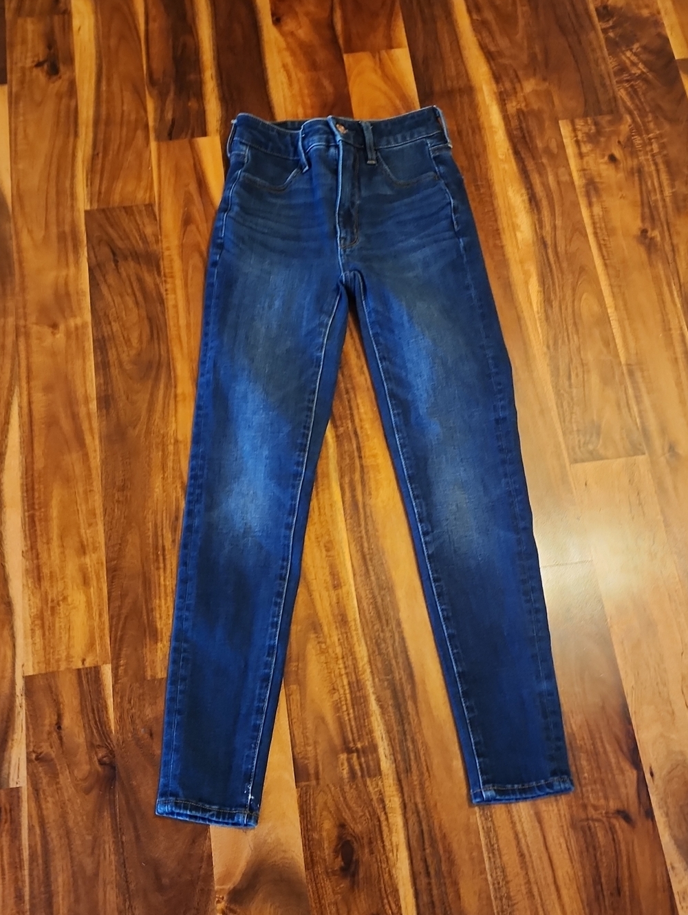 American Eagle Outfitters Indigo Blue High-Rise Skinny Jeans